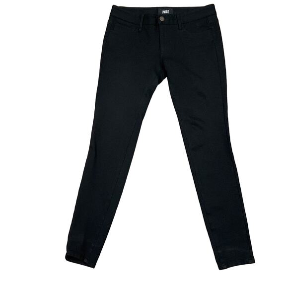 PAIGE Verdugo Ultra Skinny Black Leggings Pants - Picture 2 of 7